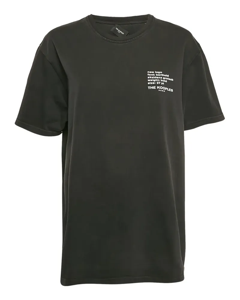 The Kooples Pre-owned T-Shirt mit Logo-Print - Schwarz Schwarz