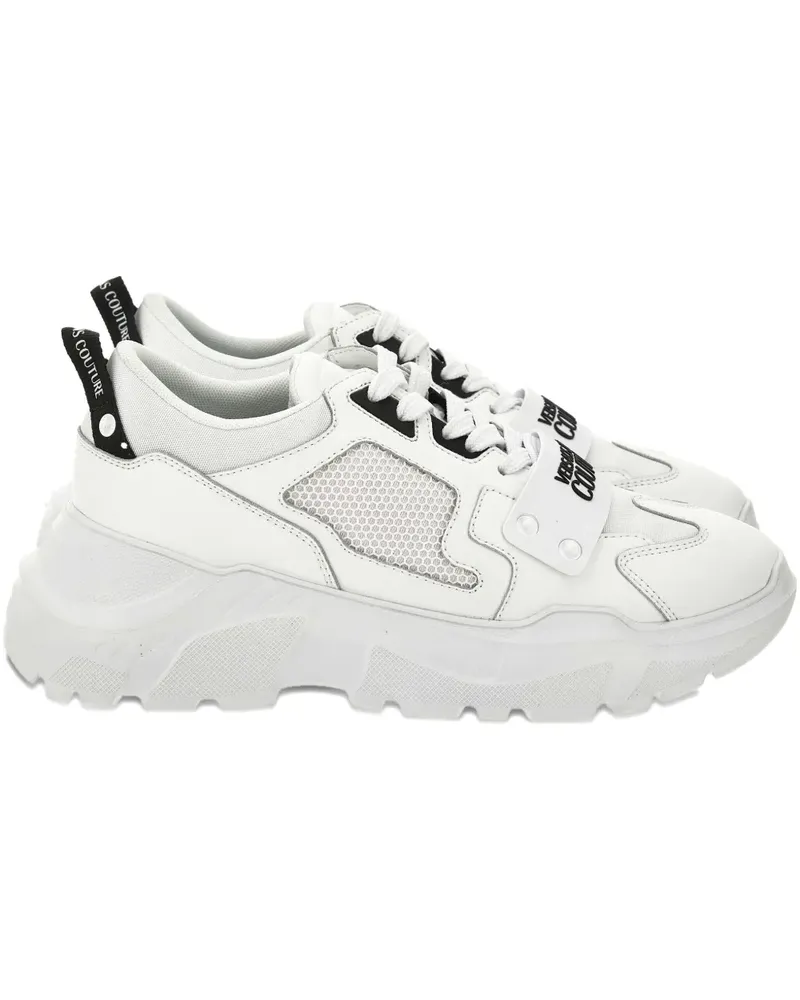 Versace Jeans Speedtrack Sneakers mit Mesh-Prägung - Weiß Weiß