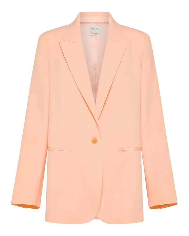 forte_forte peaked lapel jacket - Orange Orange