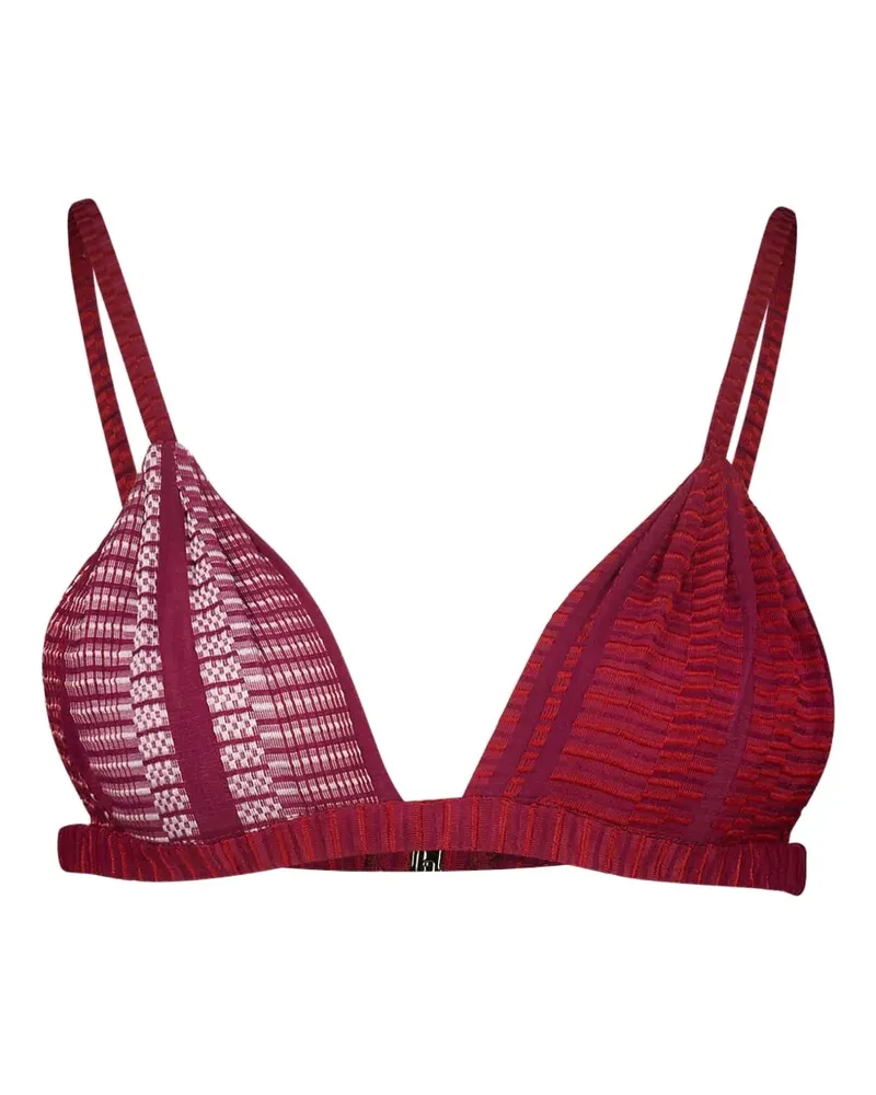 Zeus + Dione Strukturierter Aphrodite Triangel-BH - Rot Rot