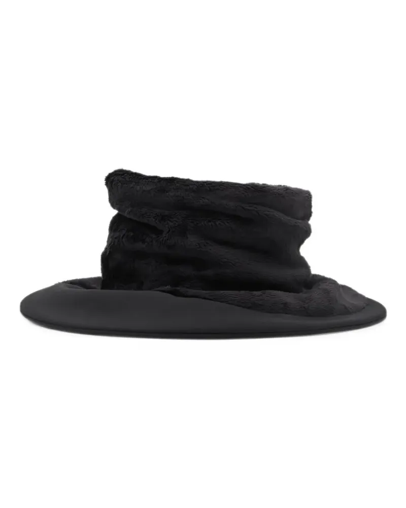 Junya Watanabe Hut aus Faux Fur - Schwarz Schwarz