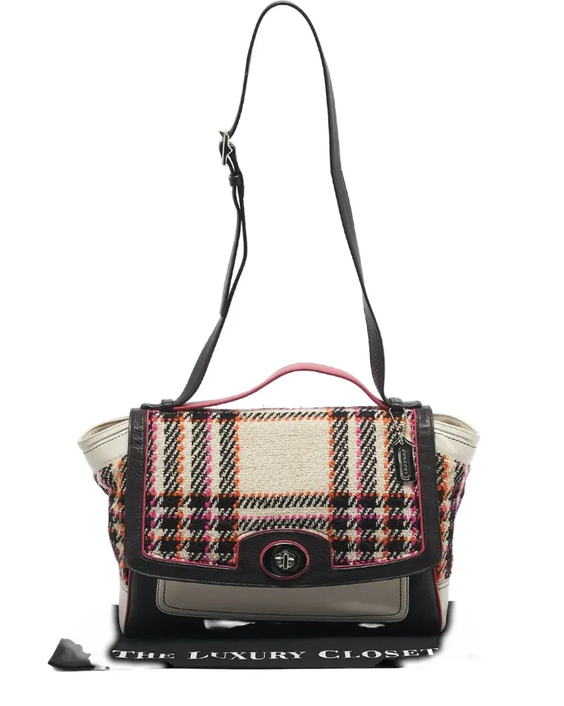 Coach turn-lock-fastening tote bag - Nude Nude