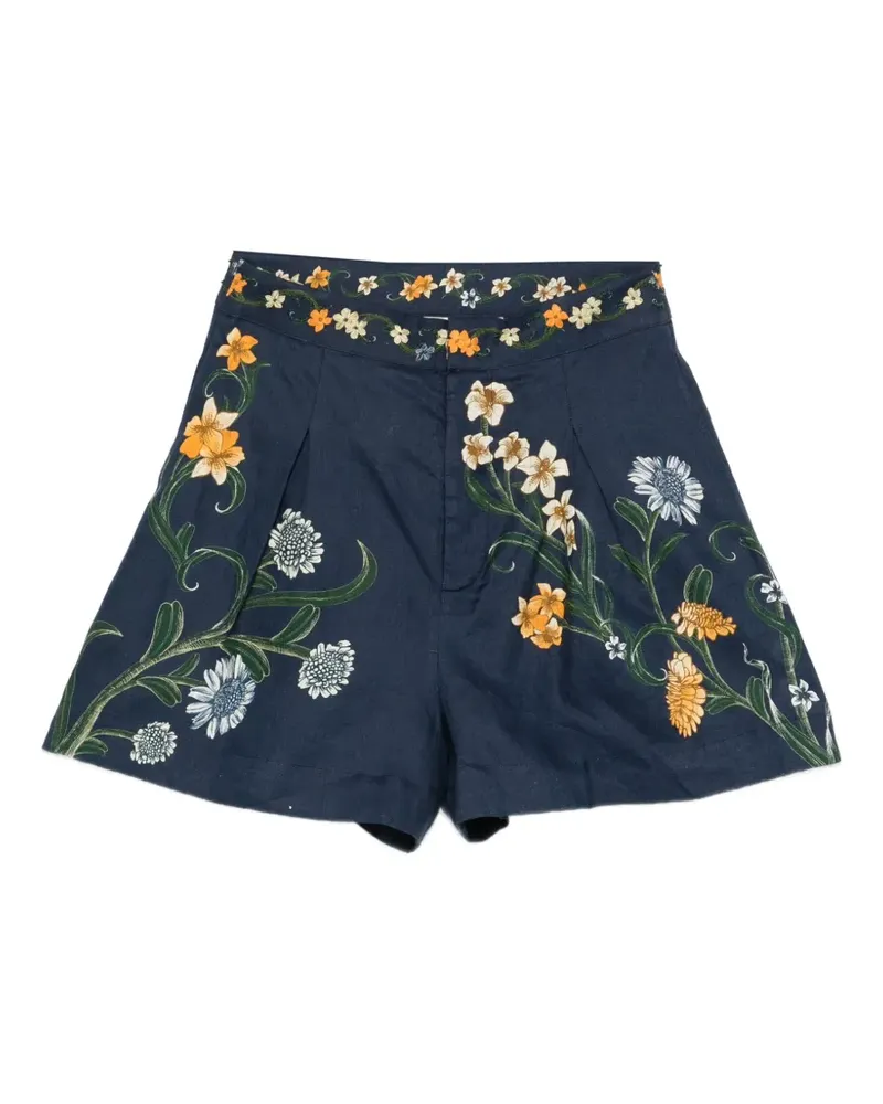 AGUA BENDITA Maratea floral shorts - Blau Blau