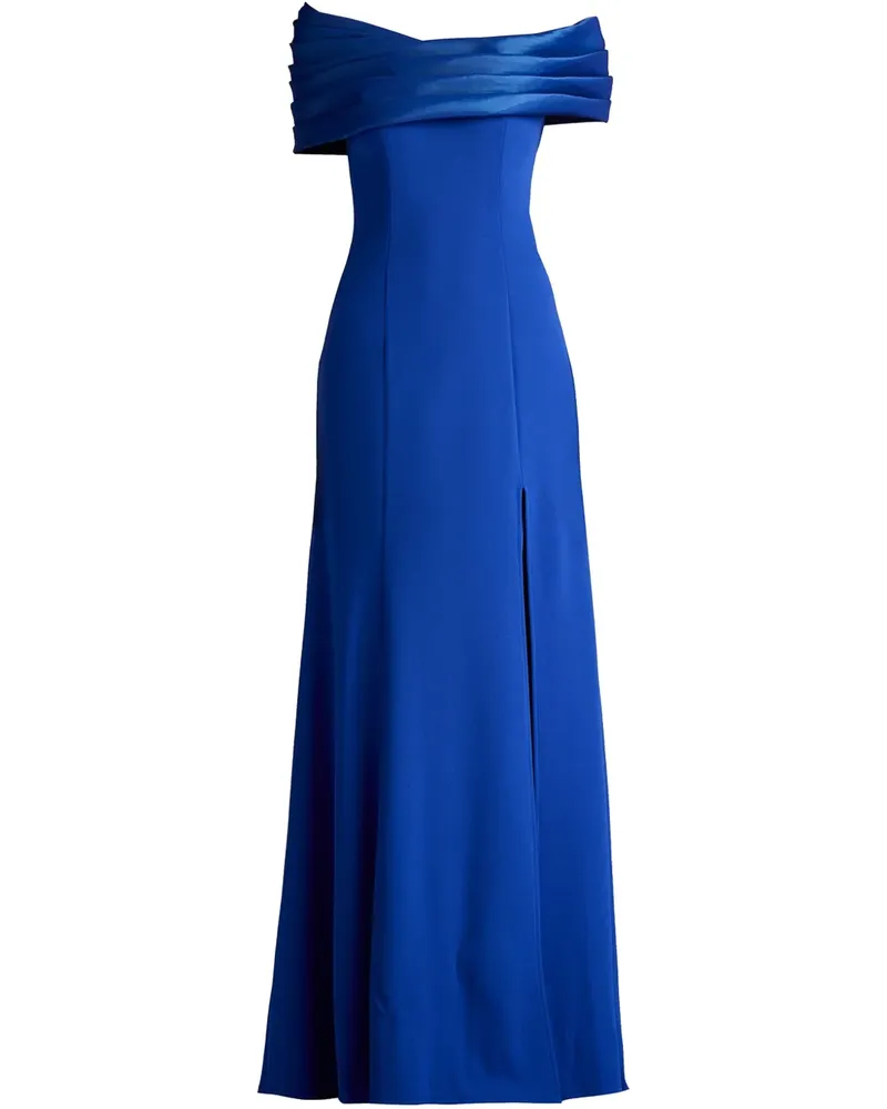 Tadashi Shoji Schulterfreies Maxikleid - Blau Blau