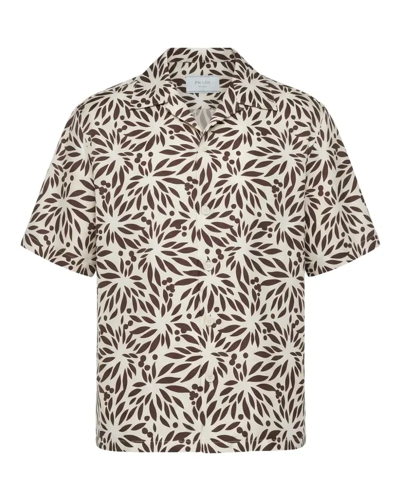 Prada floral-print shirt - Nude Nude