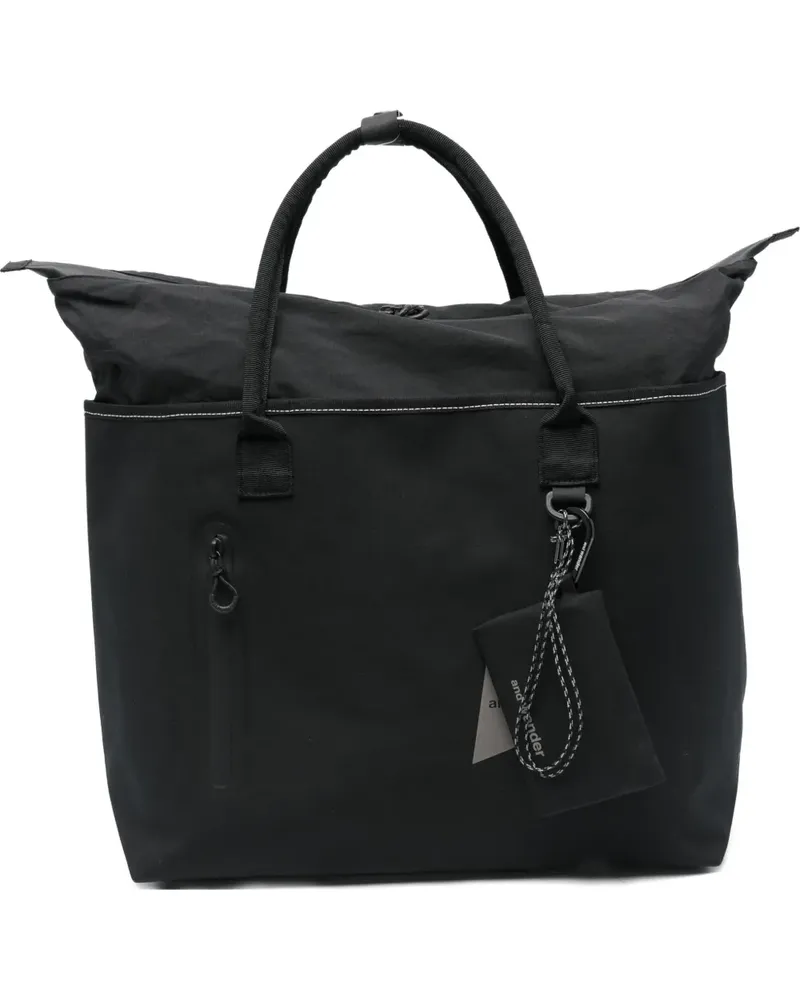 and wander PE/CO-Tote Bag - Schwarz Schwarz