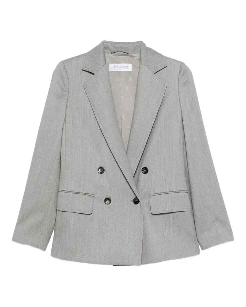 Max Mara Doppelreihiges Sakko - Grau Grau