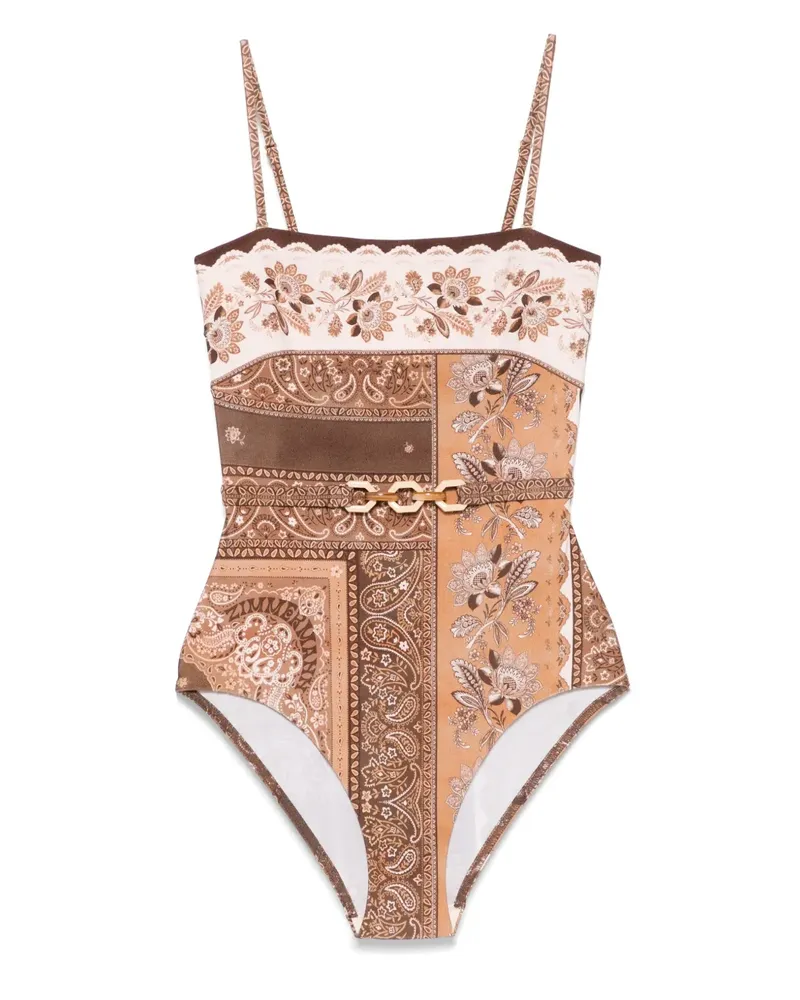 Zimmermann Lucky Badeanzug - Braun Braun