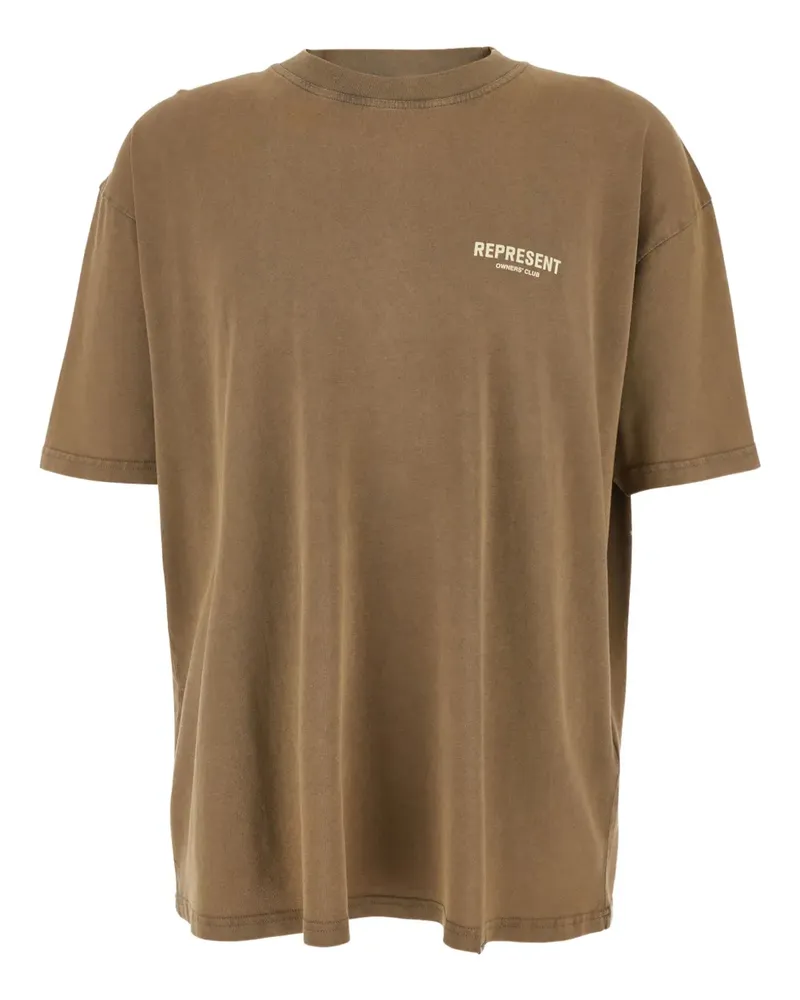 REPRESENT T-Shirt mit Logo - Braun Braun