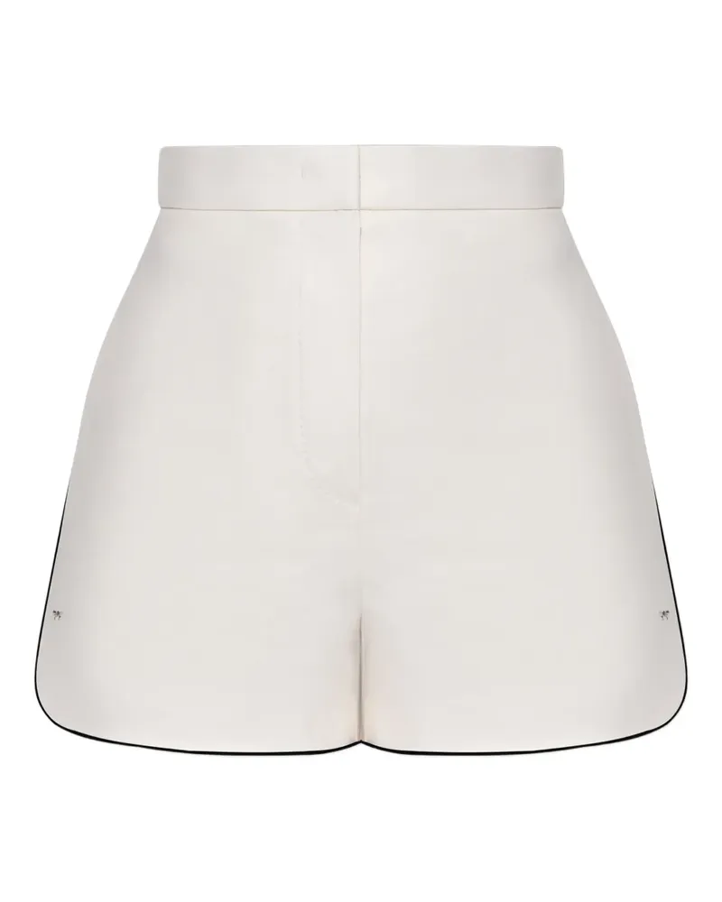 Max Mara Hoch sitzende Orbita Shorts - Weiß Weiß