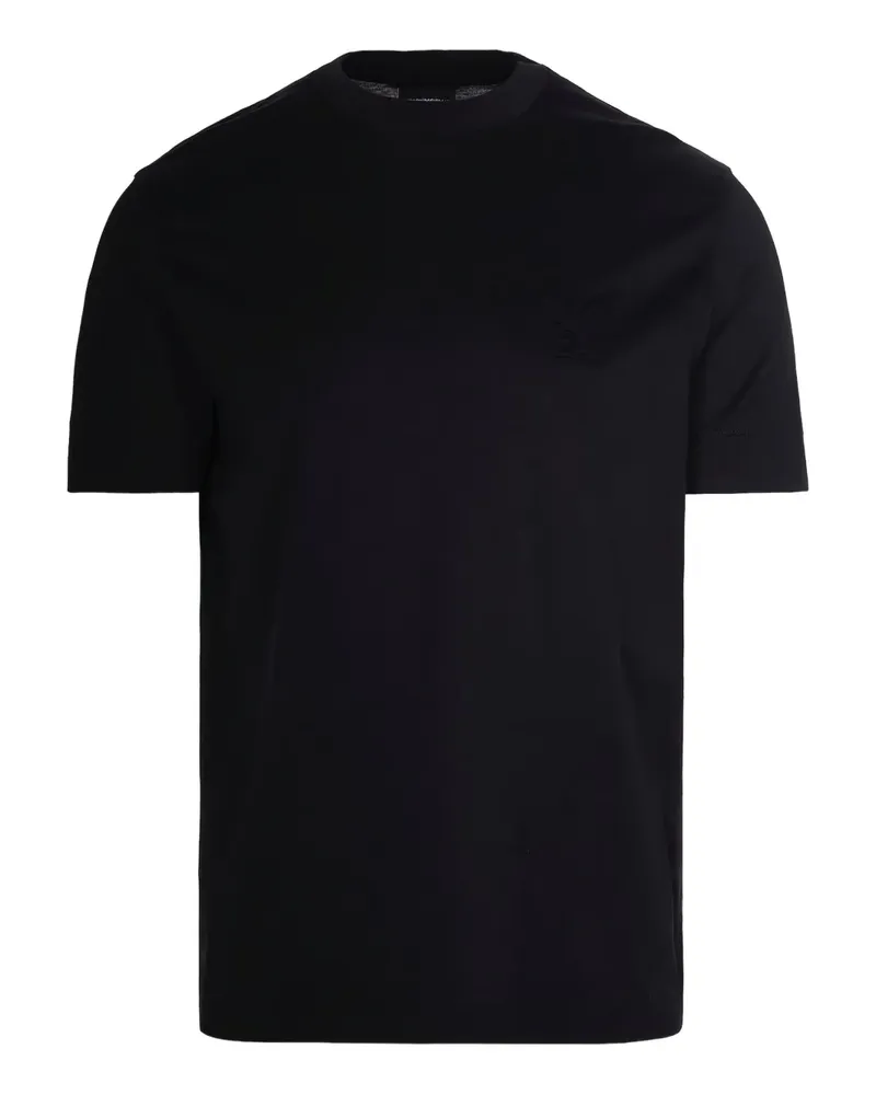 Emporio Armani T-Shirt mit Logo-Prägung - Schwarz Schwarz