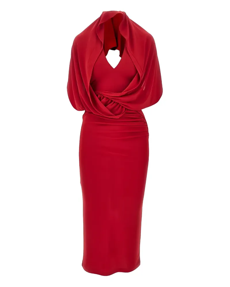 ANDAMANE Annie open-back midi dress - Rot Rot