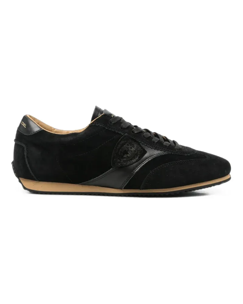 Philippe Model logo-patch panelled sneakers - Schwarz Schwarz