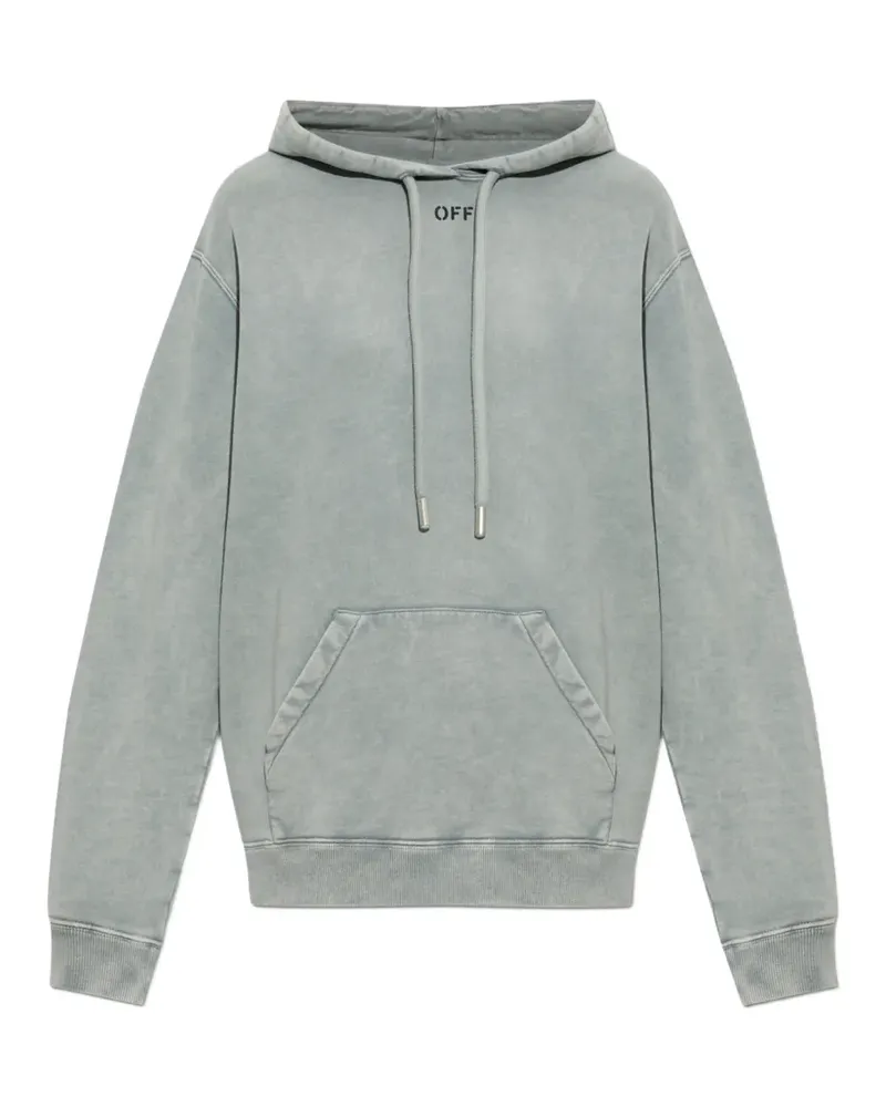 OFF-WHITE Hoodie mit grafischem Print - Grau Grau