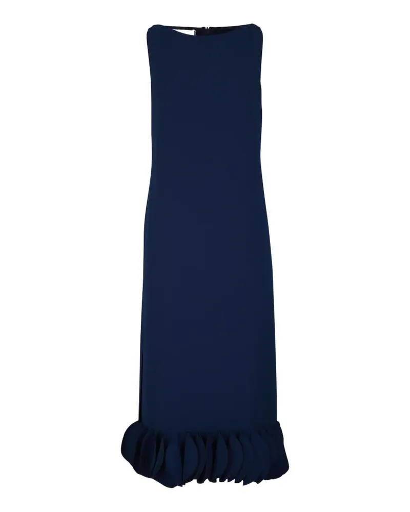 Akris ruffled-hem sleeveless dress - Blau Blau