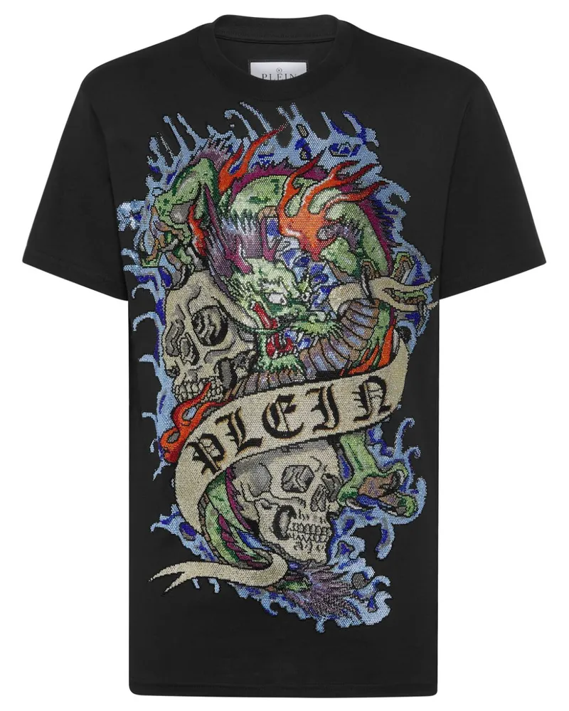 Philipp Plein T-Shirt mit Tattoo-Print - Schwarz Schwarz