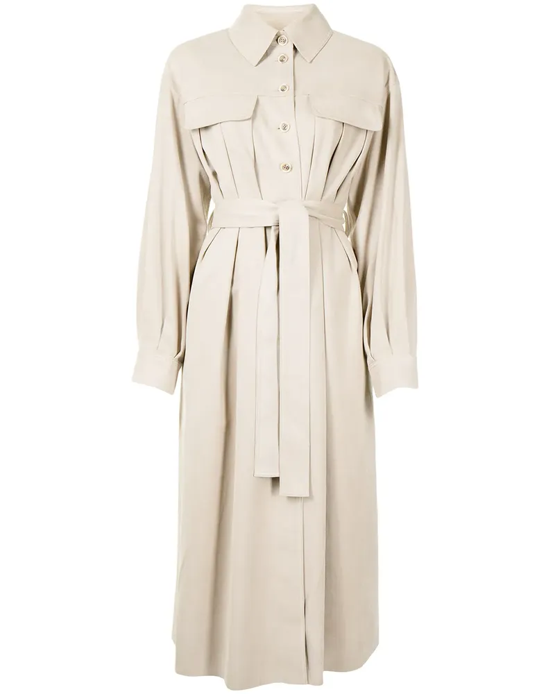 GOEN.J Kleid in Wildlederoptik - Braun Braun
