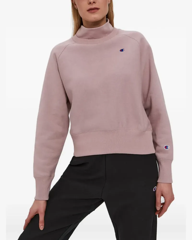 Champion Sweatshirt mit Stehkragen - Rosa Rosa