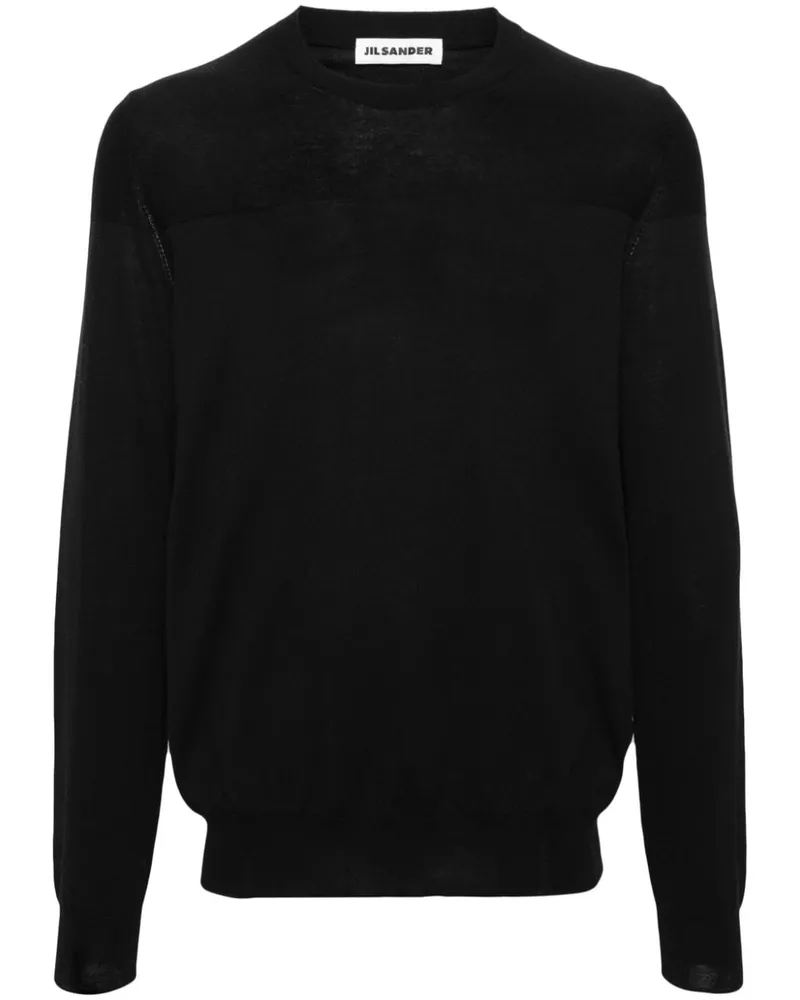 Jil Sander Pullover mit rundem Ausschnitt - Schwarz Schwarz