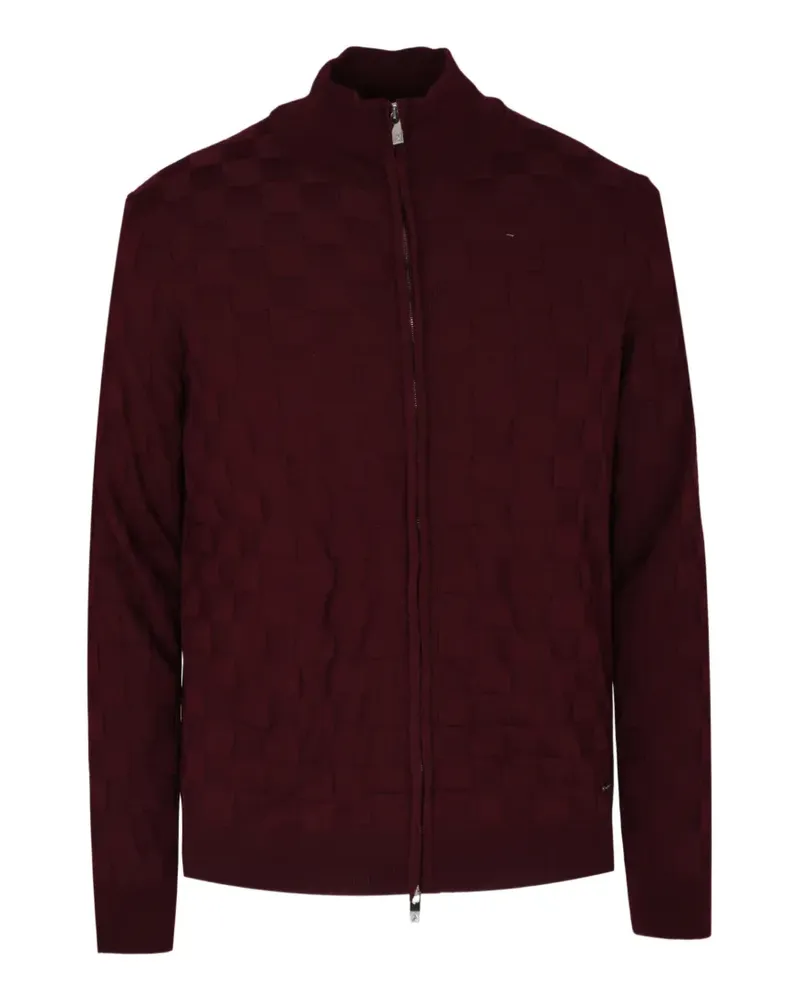 Tombolini Karierter Cardigan - Rot Rot