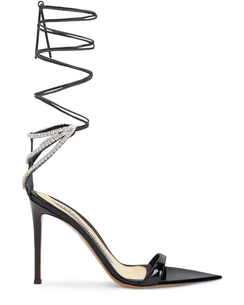 Alexandre Vauthier Sandalen mit Strass 111cm - Schwarz Schwarz