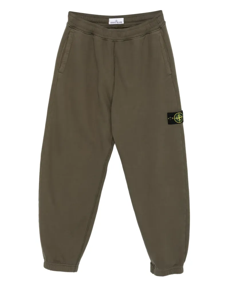 Stone Island Jogginghose mit Logo-Patch - Grün Grün