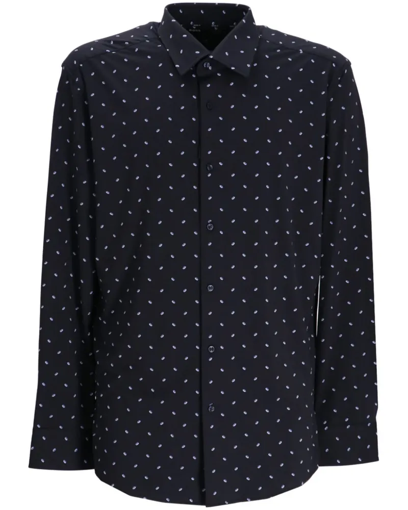 HUGO BOSS Hemd mit Print - Blau Blau