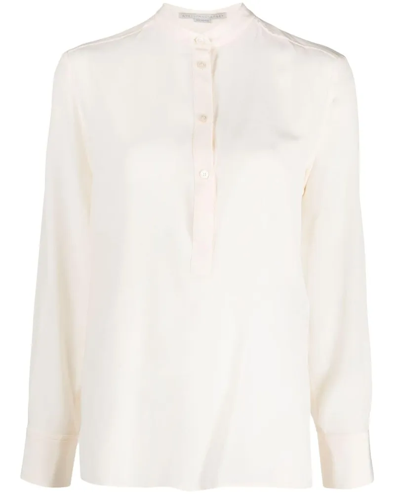 Stella McCartney Bluse mit Stehkragen - Nude Nude
