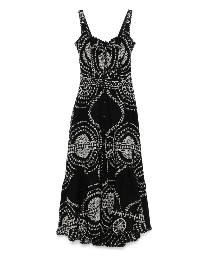 Charo Ruiz Greba Midikleid - Schwarz Schwarz