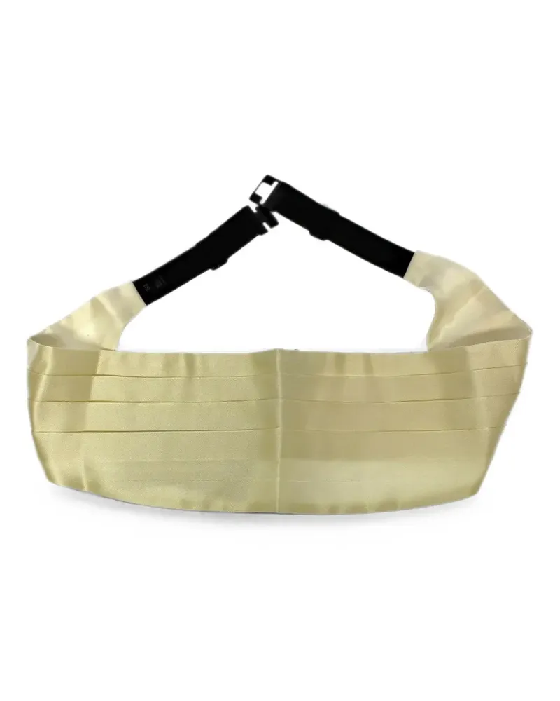 Dolce & Gabbana pleated silk cummerbund belt - Weiß Weiß