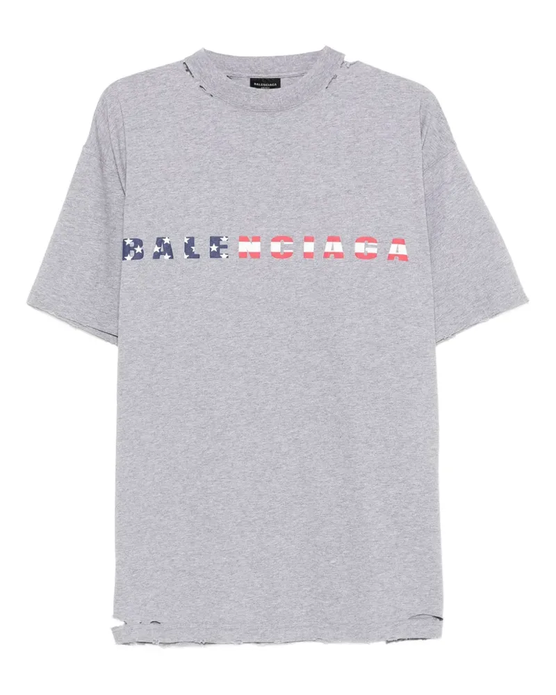 Balenciaga International T-Shirt - Grau Grau