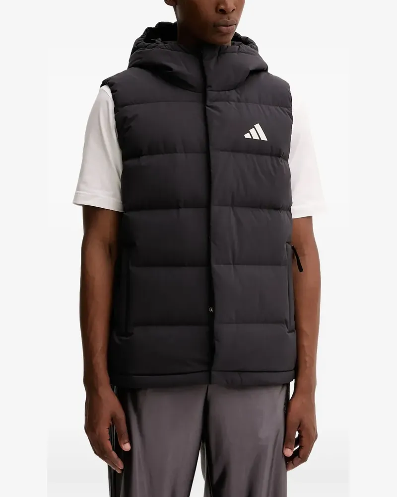 adidas Helionic hooded gilet - Schwarz Schwarz