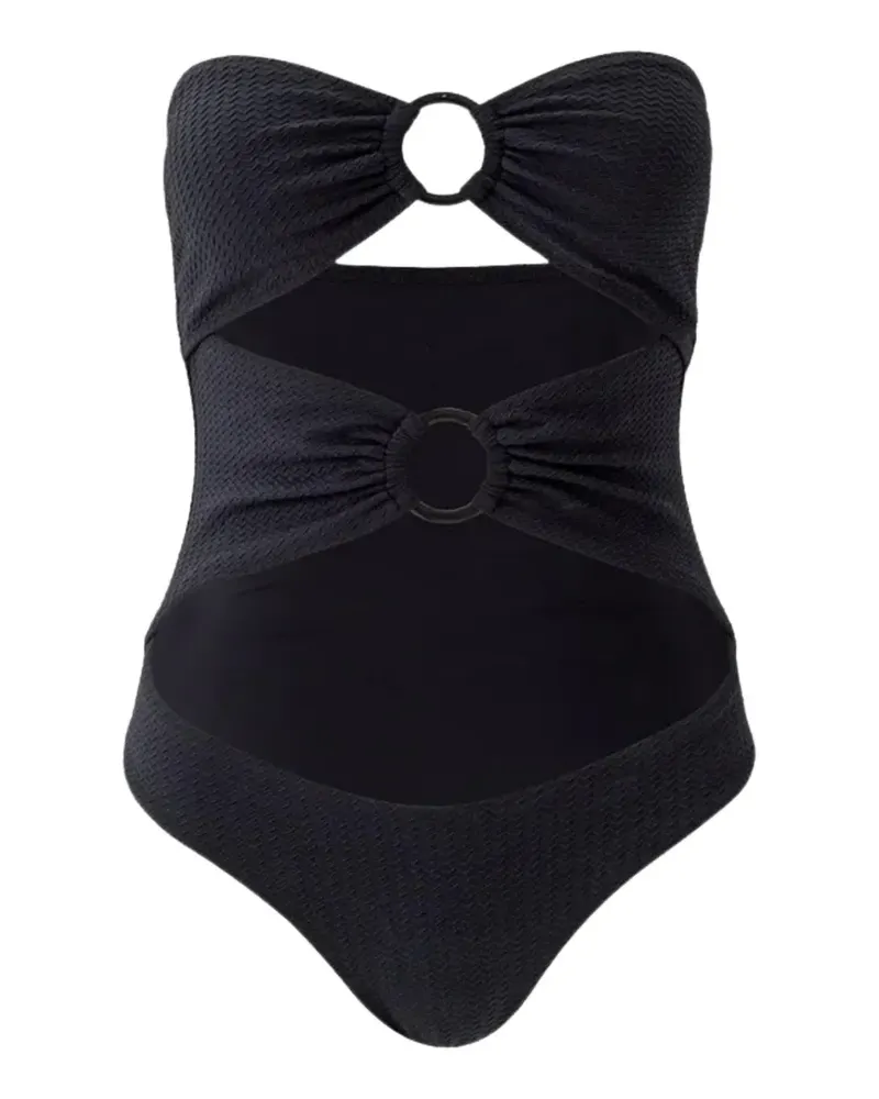 Melissa Odabash Alicante ring-detail swimsuit - Schwarz Schwarz