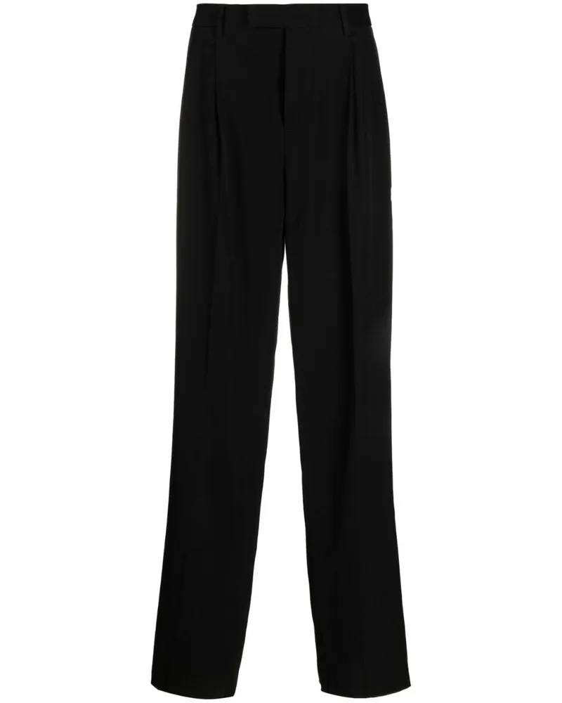 Versace Hose mit weitem Bein - Schwarz Schwarz