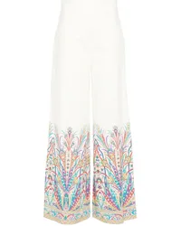 Etro Hose mit botanischem Print Weiß