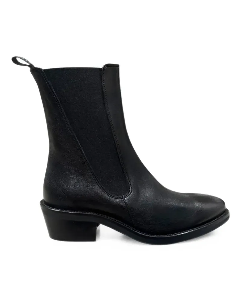 CALCE almond-toe chelsea boots - Schwarz Schwarz