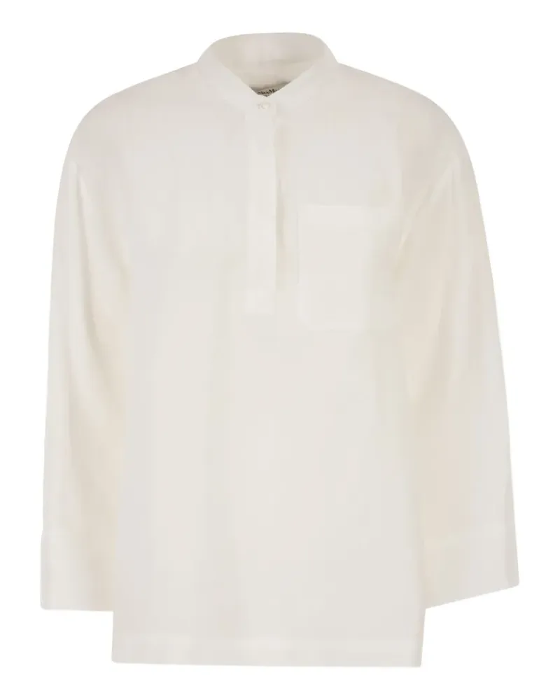 Max Mara pocket linen shirt - Weiß Weiß