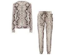 Jogginganzug mit Python-Print - Nude