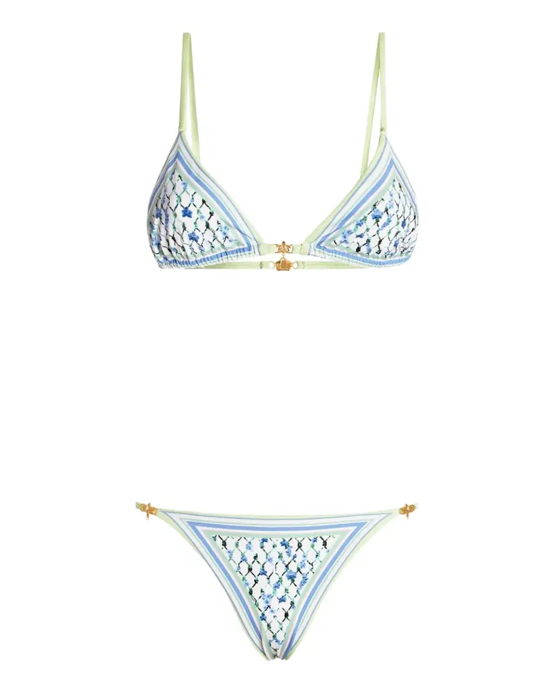 Genny Bikini mit Quasten - Blau Blau