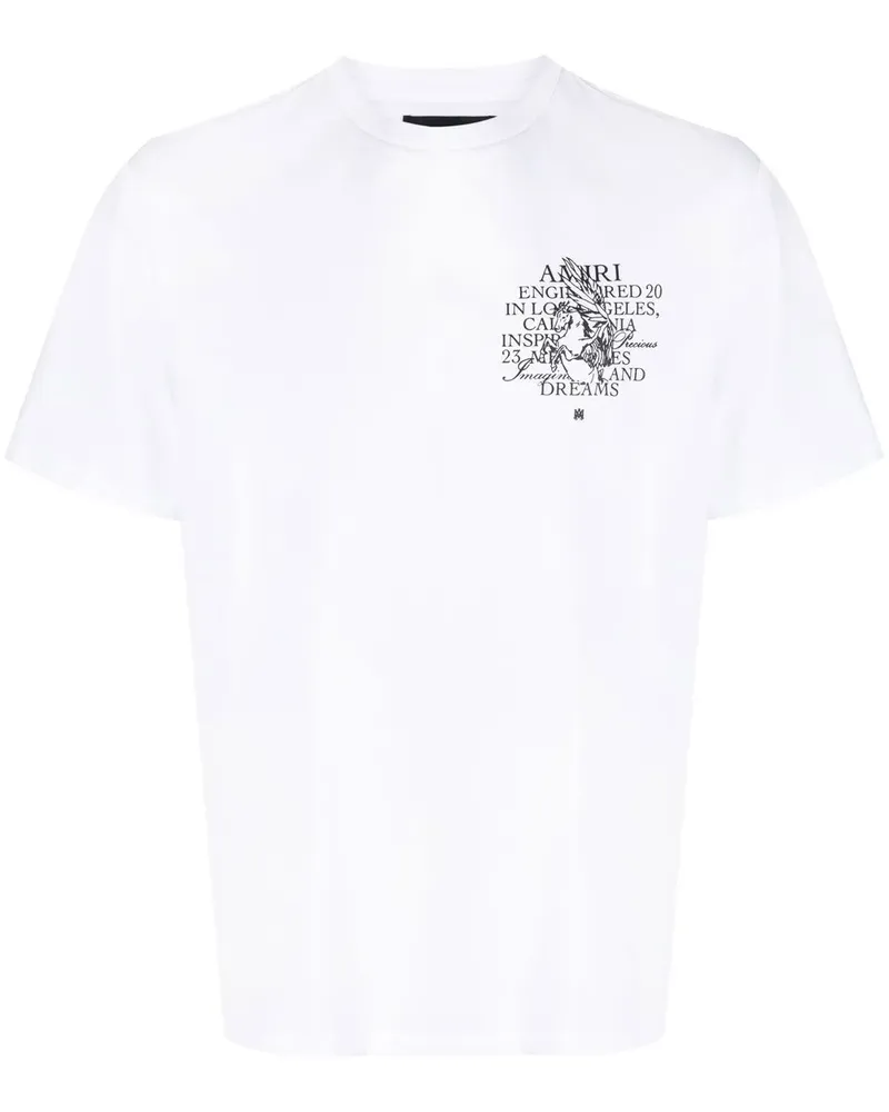 Amiri T-Shirt mit Logo-Print - Weiß Weiß