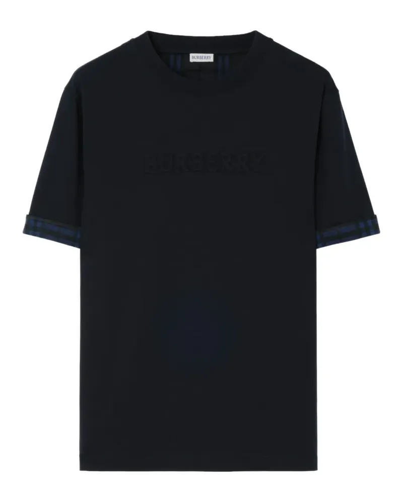 Burberry T-Shirt mit Logo - Blau Blau
