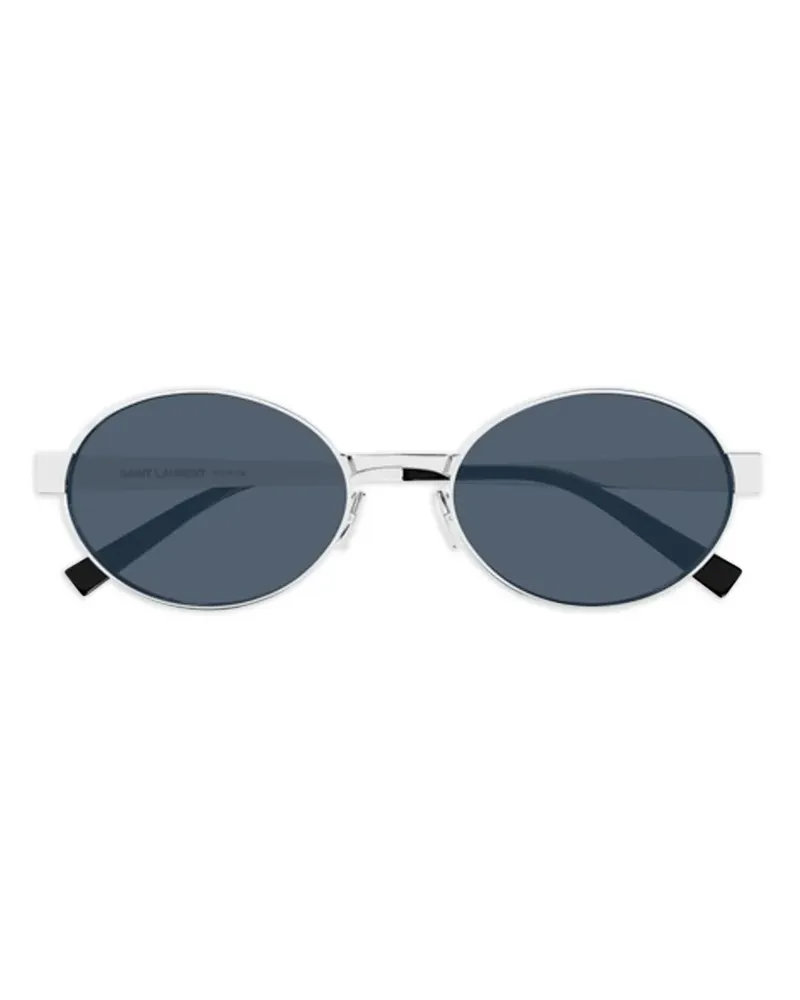 Saint Laurent Sonnenbrille mit rundem Gestell - Silber Silber
