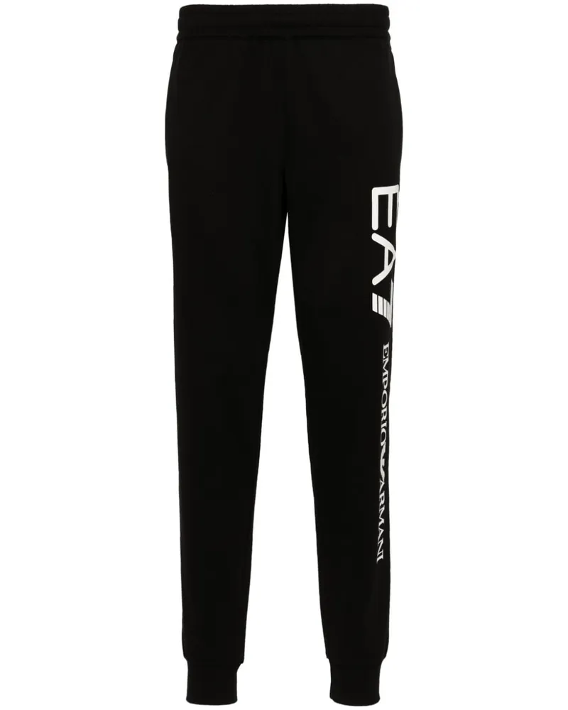 EA7 Jogginghose mit Logo-Print - Schwarz Schwarz