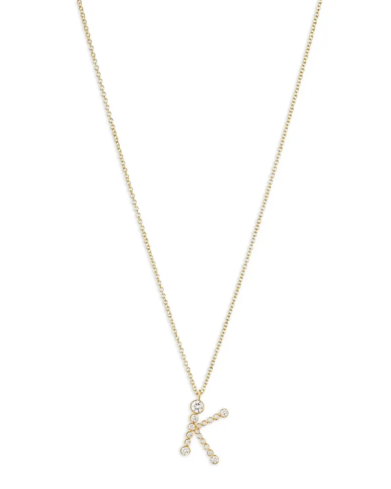 Sophie Bille Brahe 18kt recyceltes Soprano K Gelbgoldhalskette mit Diamanten Gold