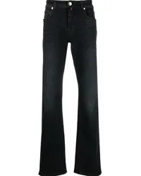 Billionaire Straight-Leg-Jeans mit Wappen Schwarz