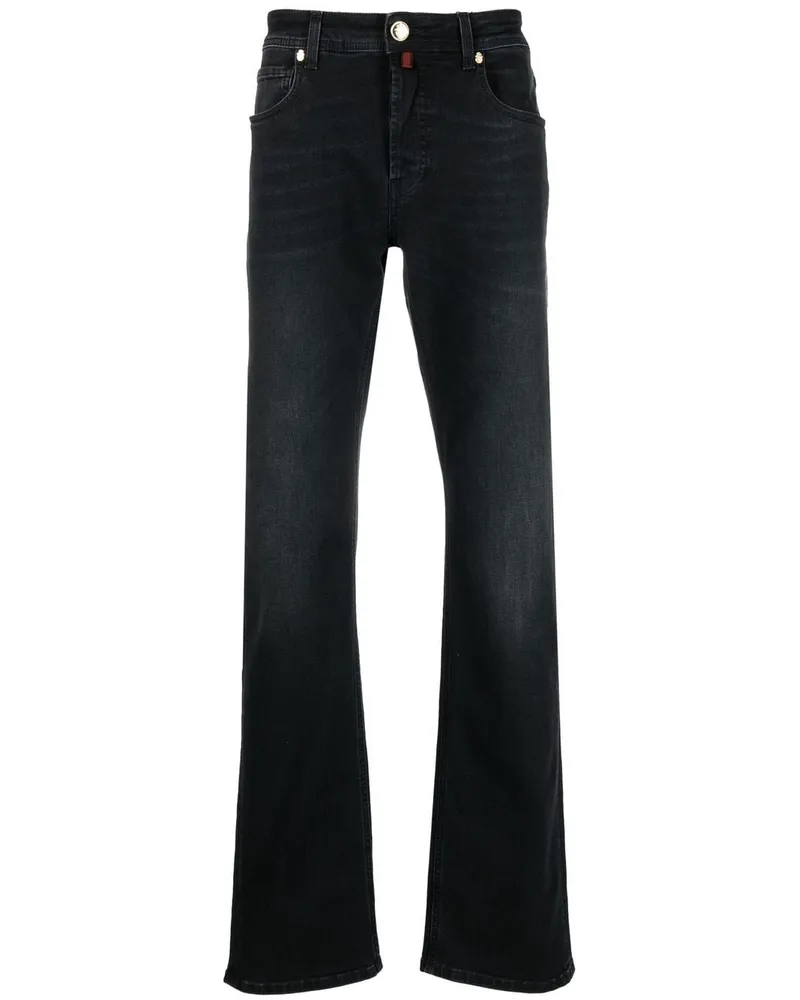 Billionaire Klassische Straight-Leg-Jeans Schwarz