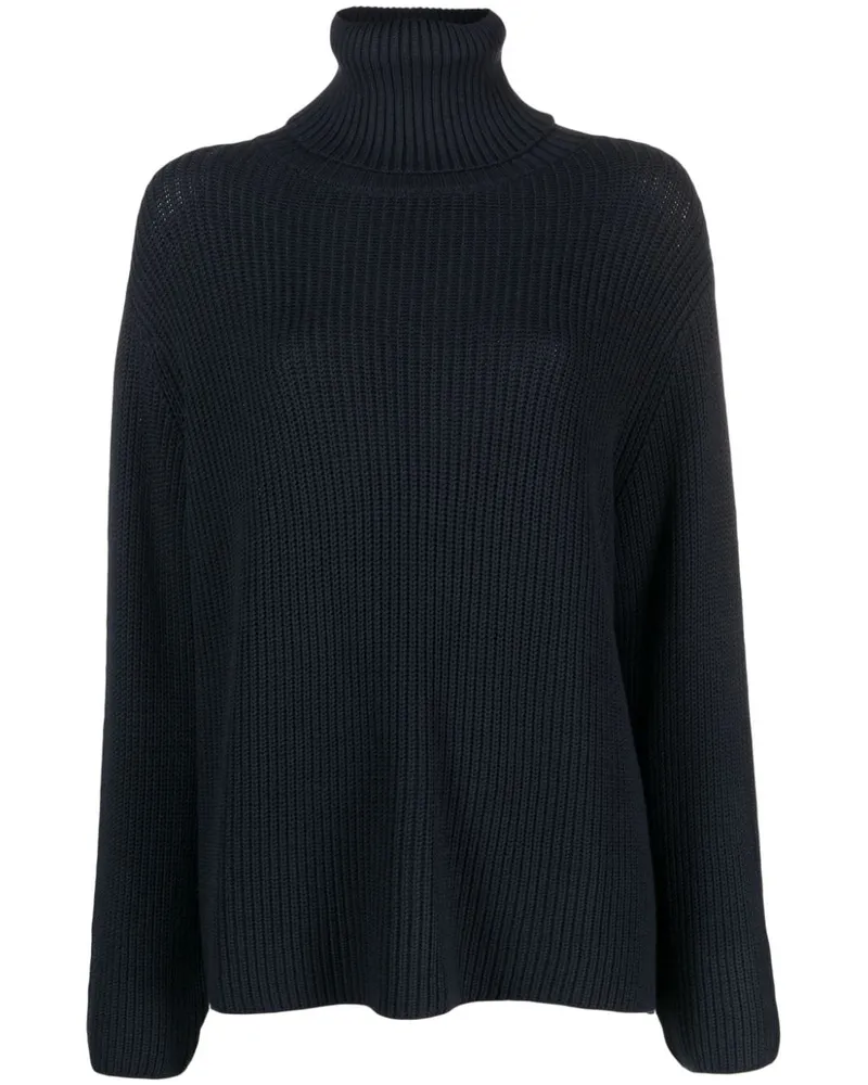 Société Anonyme Klassischer Rollkragenpullover Blau