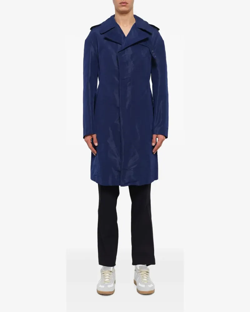 Lanvin epaulette-detail coat - Blau Blau