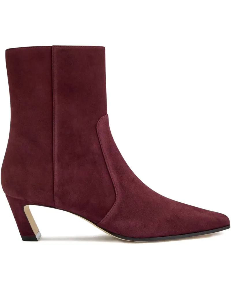 Stuart Weitzman Stassi Stiefel aus Wildleder 50mm - Rot Rot