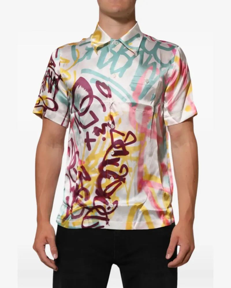 Dolce & Gabbana Hemd aus Seide - Weiß Weiß